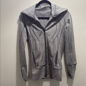 lululemon athletica Gray Zip-Up Hoodie